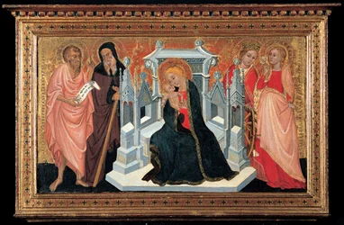 Madone en trône avec Saints